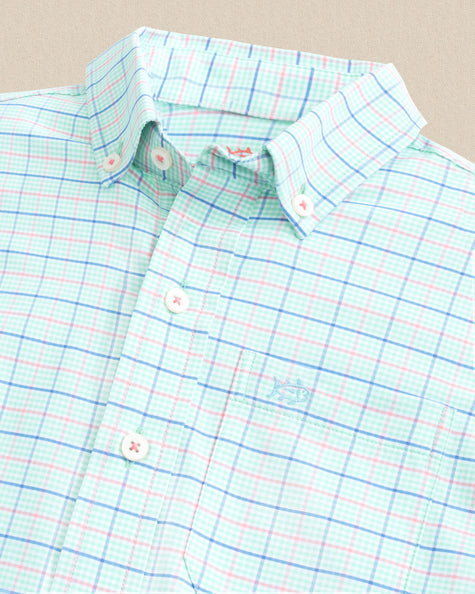 Boys Coastal Breeze Edisto Island Plaid Sportshirt