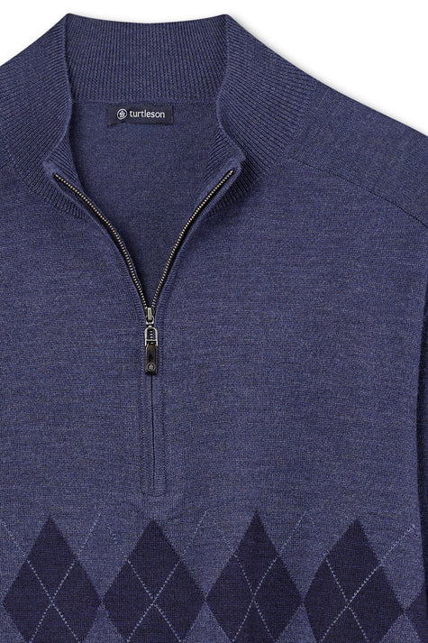 Bex Argyle 1/4 Zip Sweater