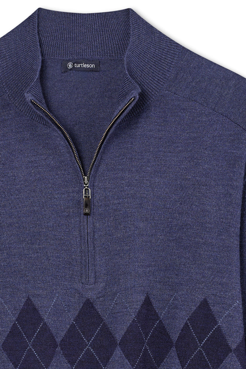Bex Argyle 1/4 Zip Sweater