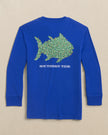 Youth Fish Holiday Lights Long Sleeve Tee