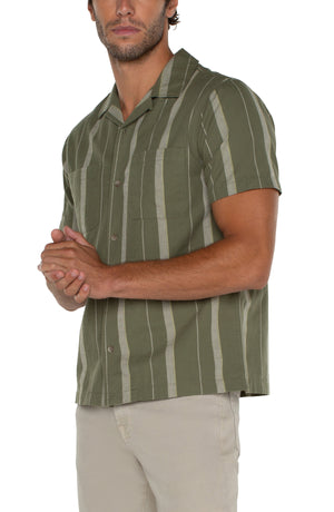 Short Sleeve Camp Shirt - Olive