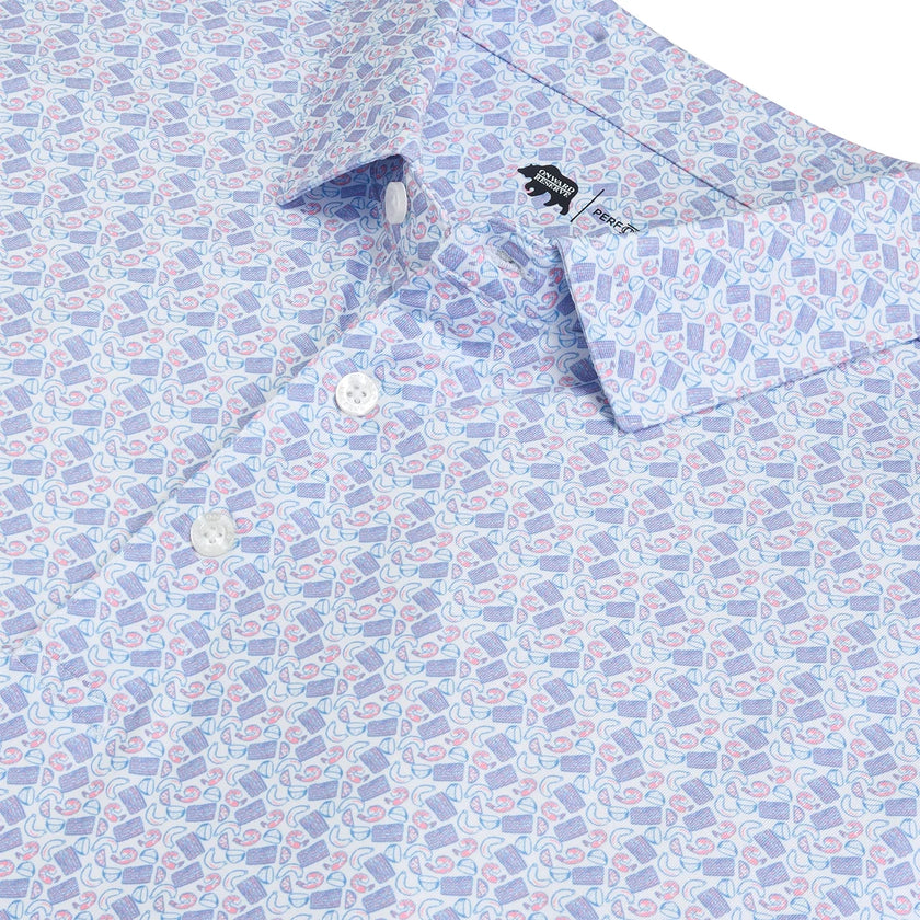 Low Country Printed Performance Polo