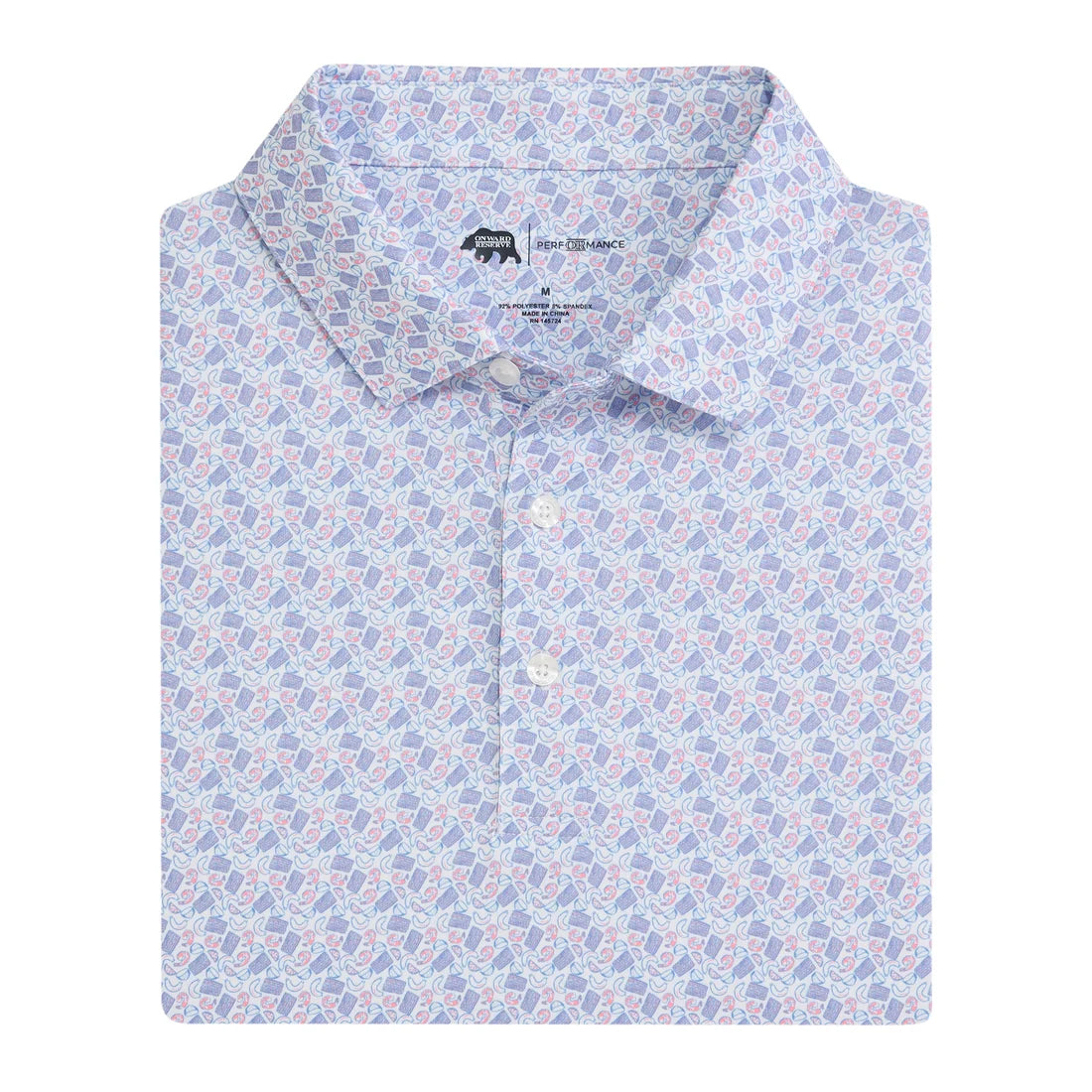 Low Country Printed Performance Polo