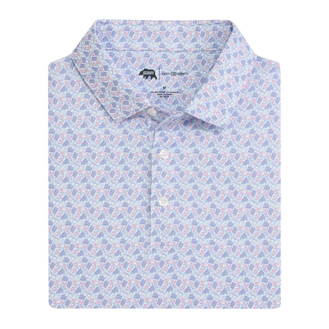 Low Country Printed Performance Polo