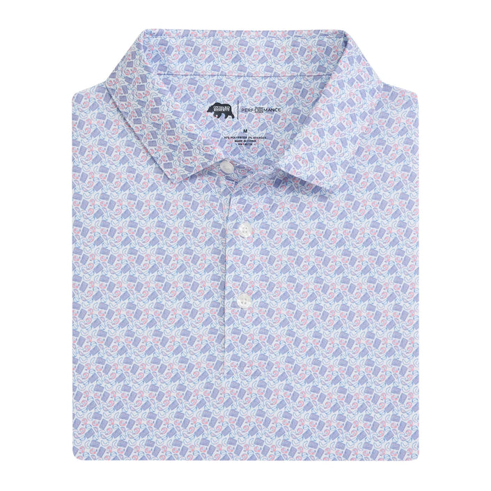 Low Country Printed Performance Polo