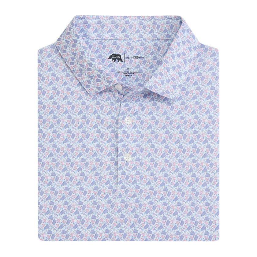 Low Country Printed Performance Polo