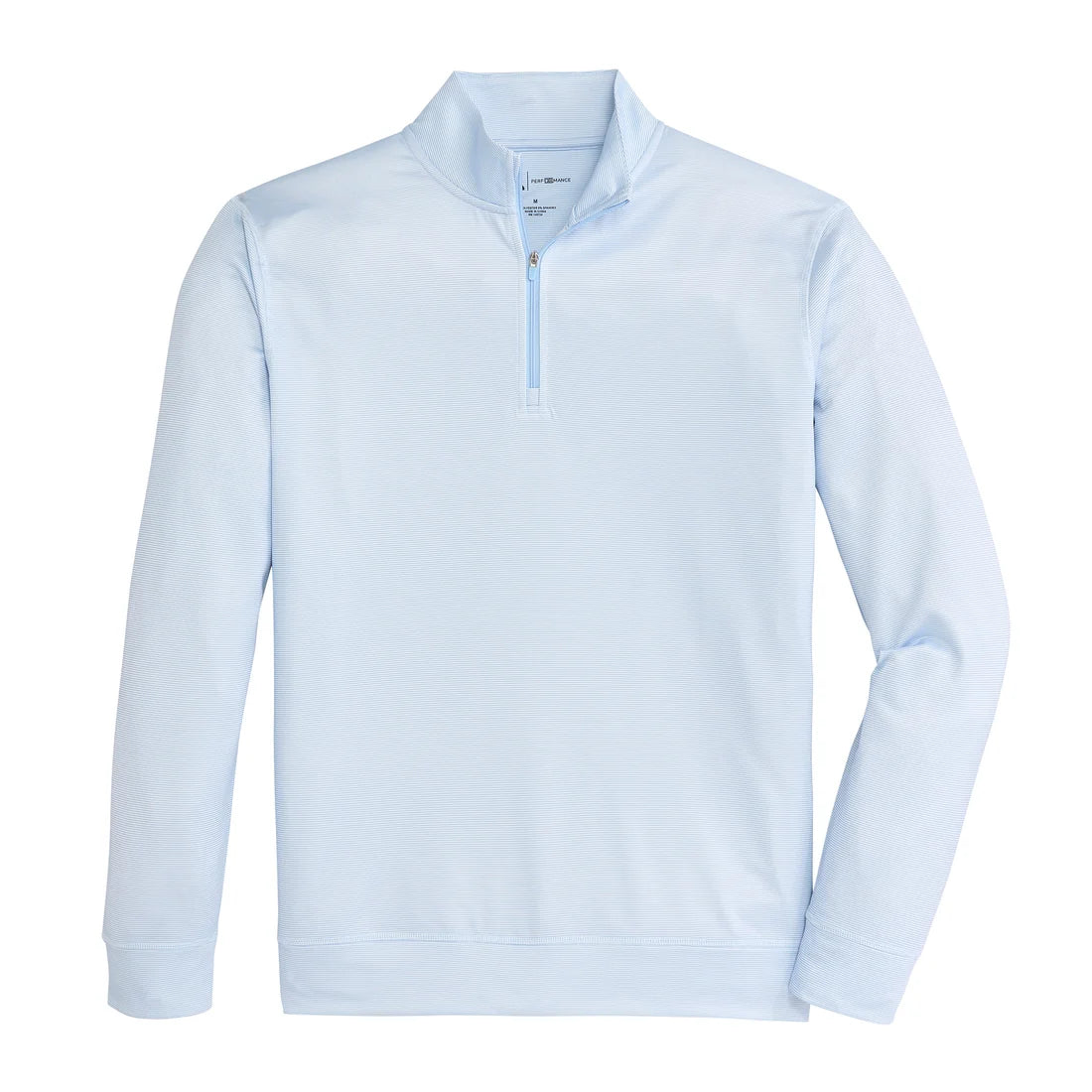 Hairline Stripe Printed Performance 1/4 Zip - Sky