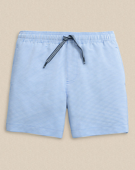 Boys Gulf Haven Seersucker Swim Trunk