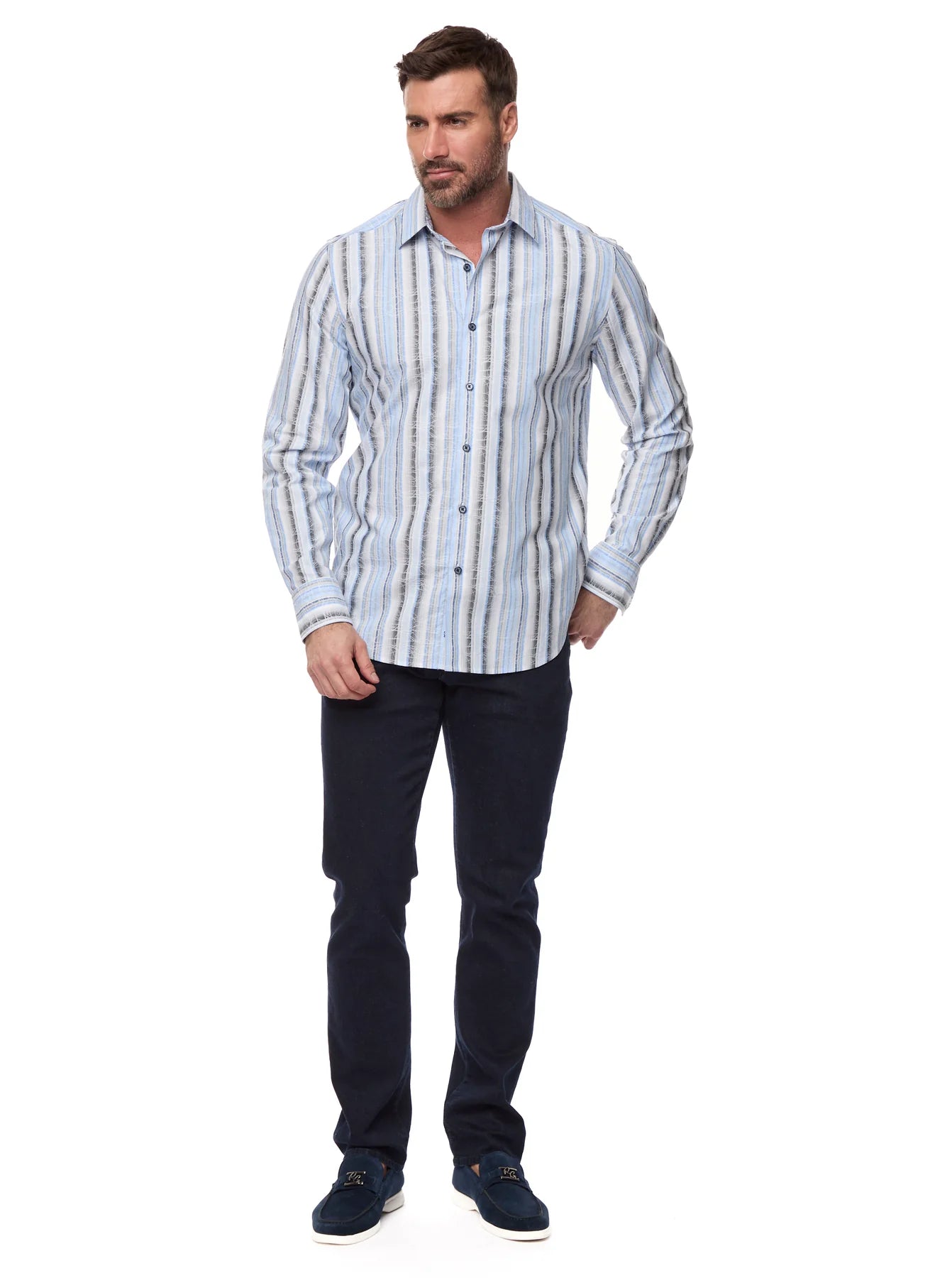 Drakeswood Long Sleeve Button Down Woven Shirt