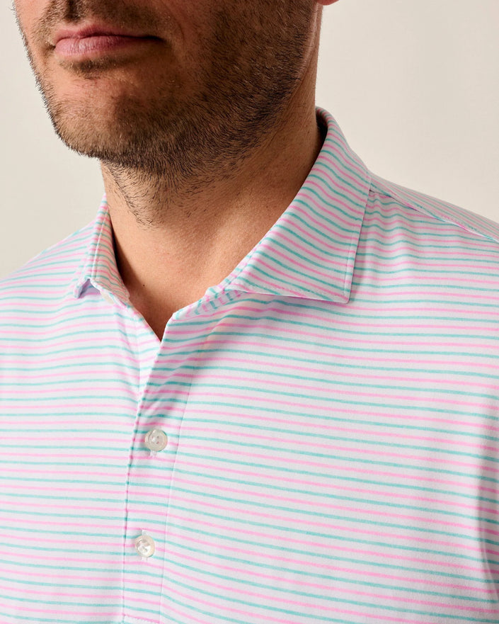 Vik Stripe Performance Jersey Polo