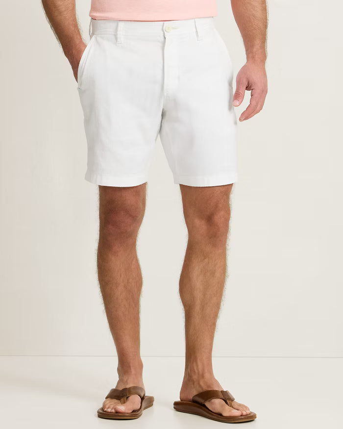 Beach Coast Stretch-Linen 9-Inch Shorts
