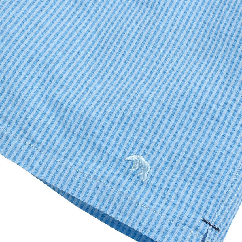 Coastal Seersucker Swim Trunk