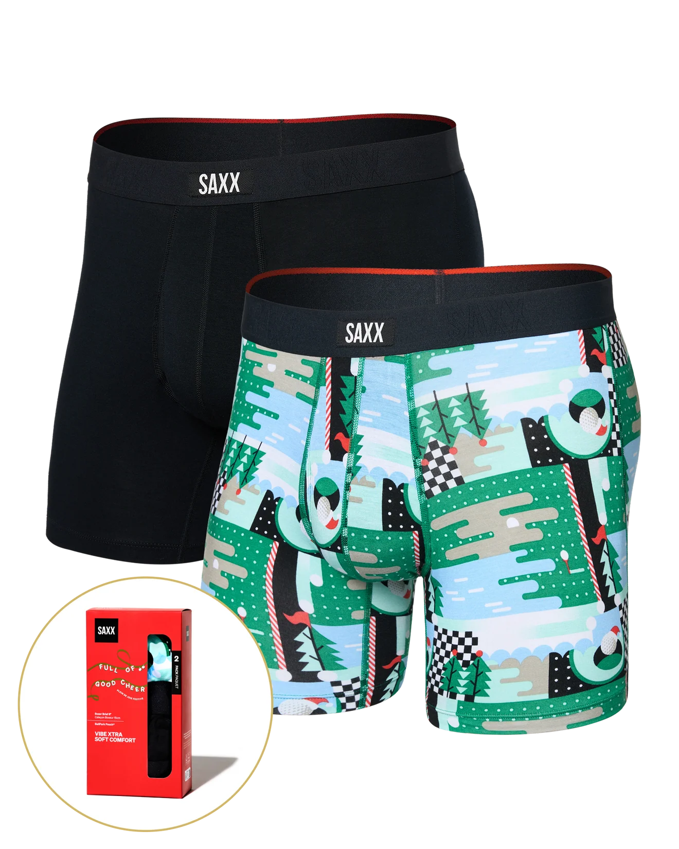 Geo Golf 2 Pack Boxer