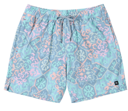 Oh Bouy Ababesque 2N1 Volley 7in  Swim Trunk