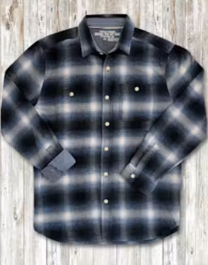 Dark Blue Plaid Shirt
