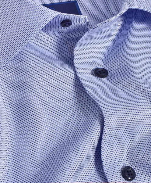 Blue Micro Dobby Dress Shirt