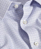 White & Blue Shadow Check Dress Shirt