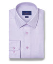Berry Textured Twill Dress Shirt