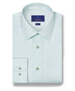 White and Pistachio Geo Print Shirt
