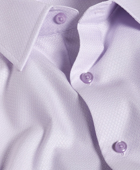 Lilac Dobby Solid Dress Shirt