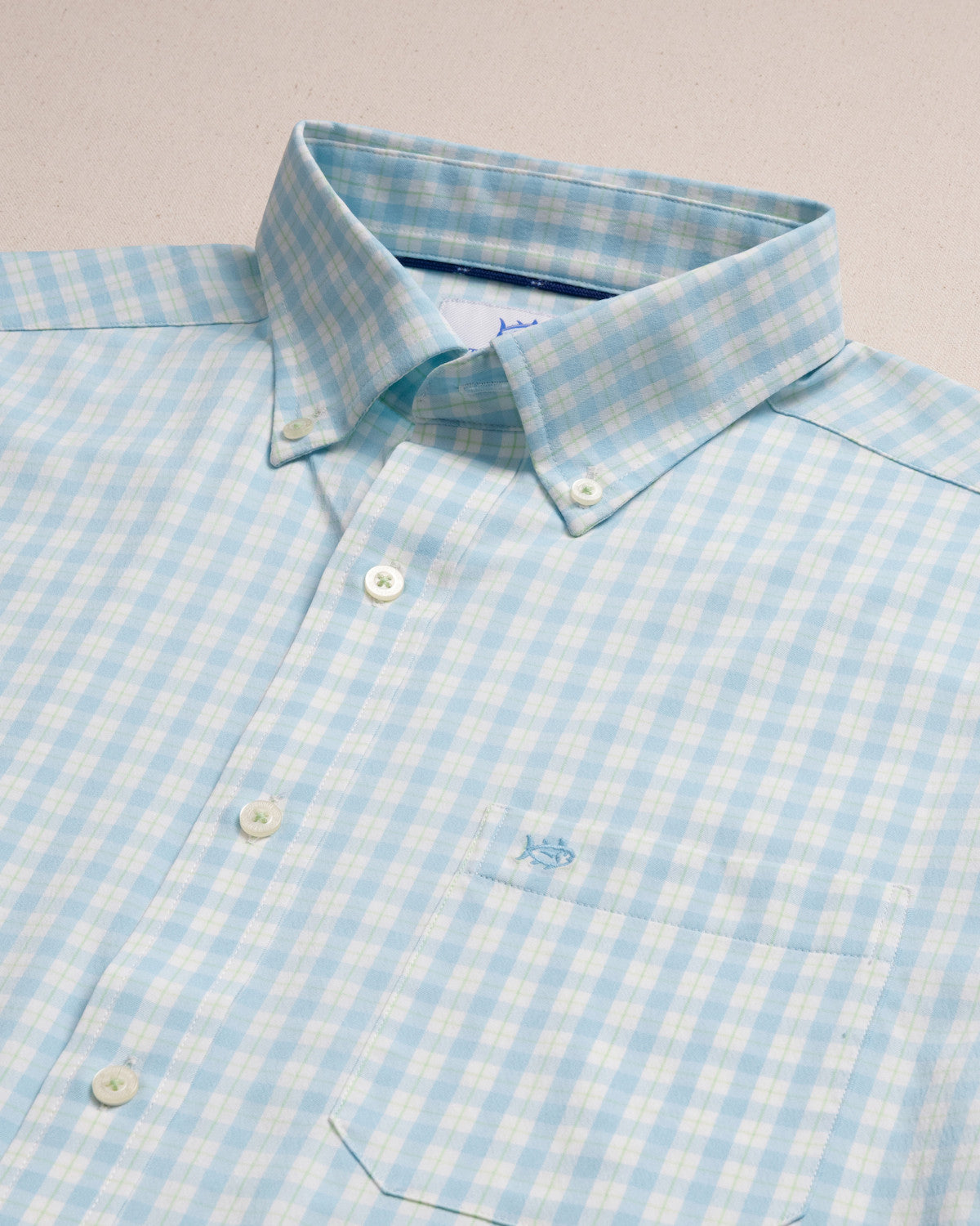 Coastal Breeze Precheck Plaid Sportshirt