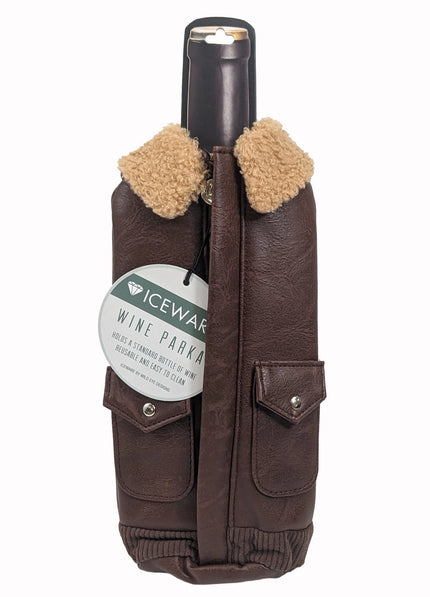 Leather Jacket Wine Holder