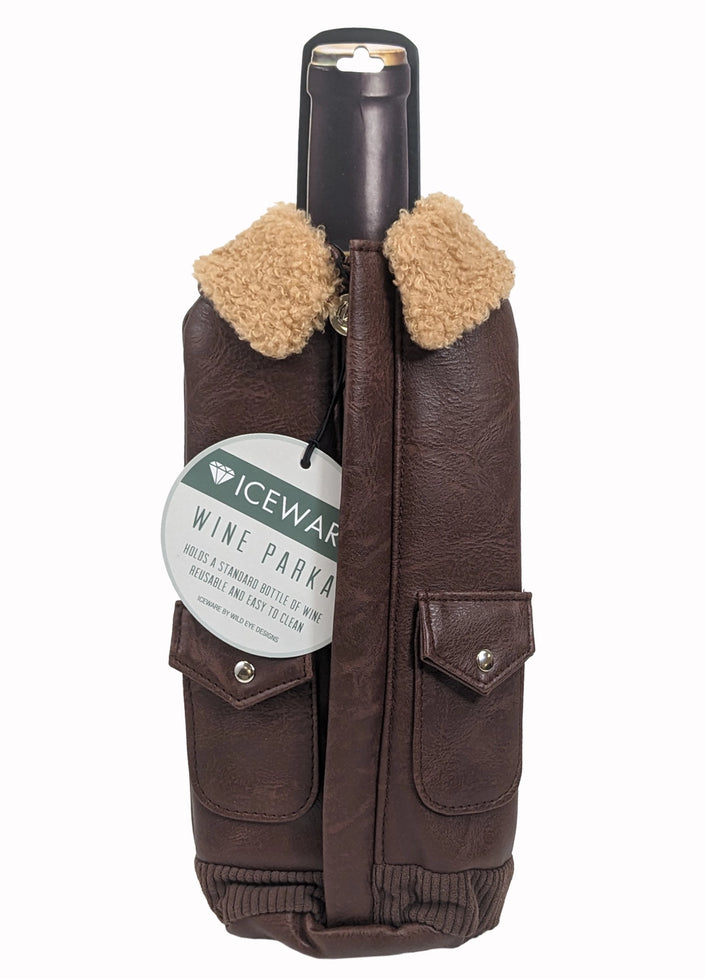 Leather Jacket Wine Holder