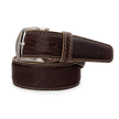 American Bison - Brown w/ Beige Stitching Belt