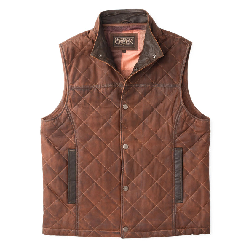 Beaver Creek Waxed Goat Suede Vest