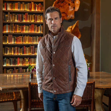 Beaver Creek Waxed Goat Suede Vest