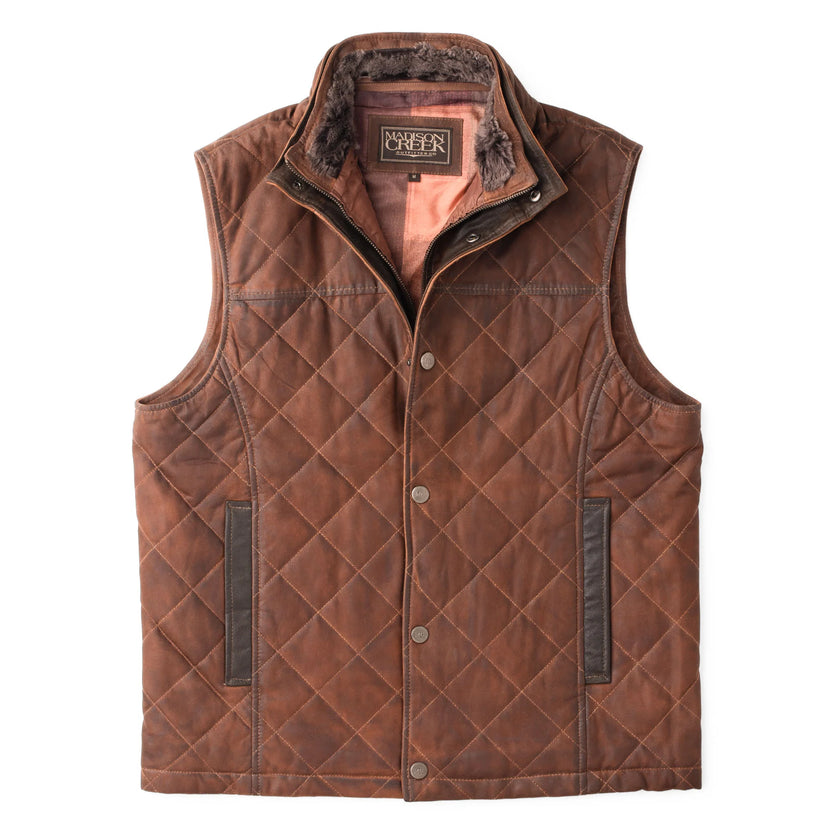 Beaver Creek Waxed Goat Suede Vest