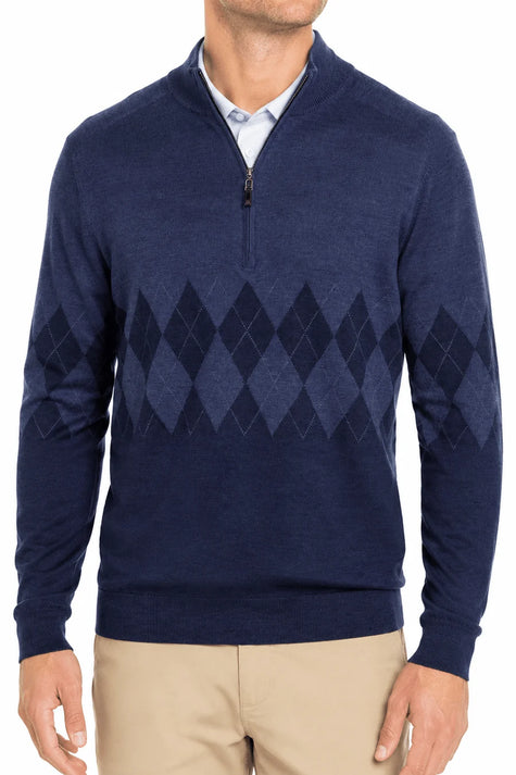 Bex Argyle 1/4 Zip Sweater