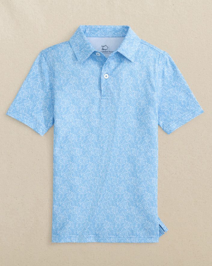 Boys  Beach Palms Perf Polo