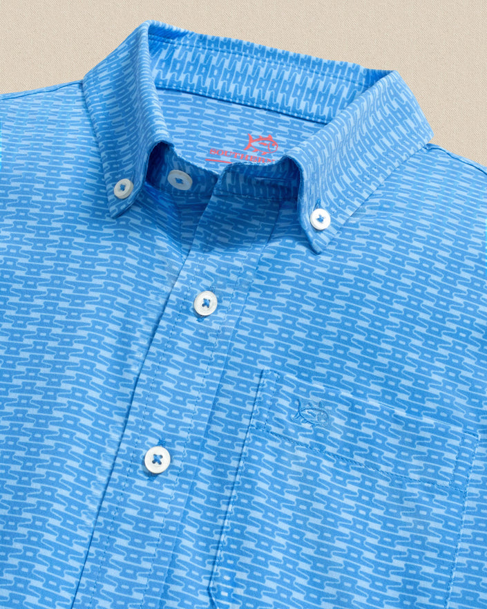 Boys Coastal Breeze Pop Lock and Dock It Sportshirt