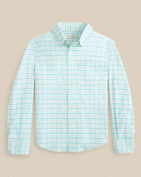 Boys Coastal Breeze Edisto Island Plaid Sportshirt