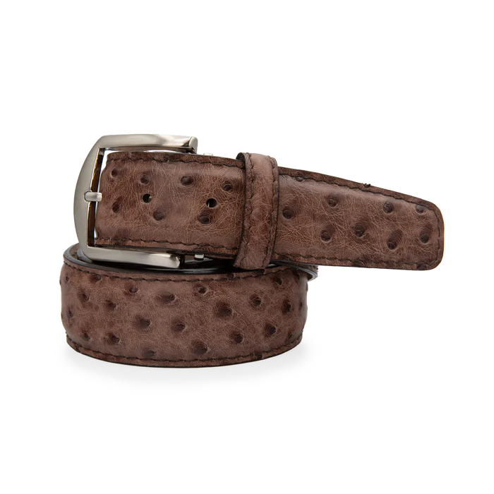 Genuine Ostrich - Tobacco Belt