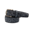 Genuine Ostrich - Denim Belt