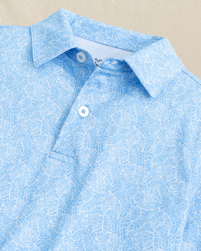 Boys  Beach Palms Perf Polo