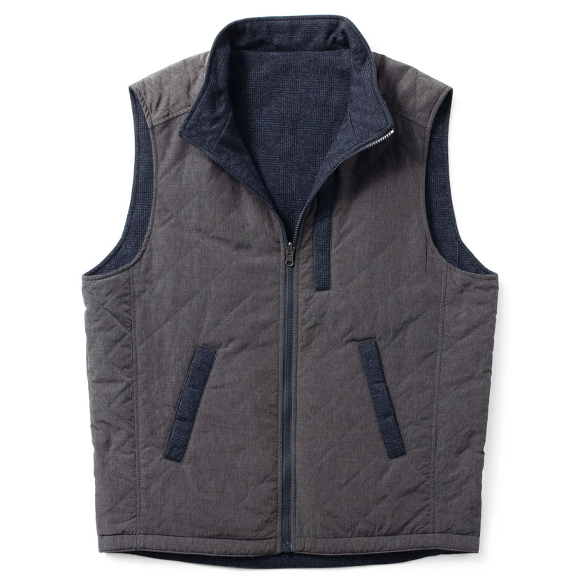 Sautee Nylon & Wool Reversible Vest