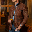 Sedona Waxed Goat Suede Leather Jacket