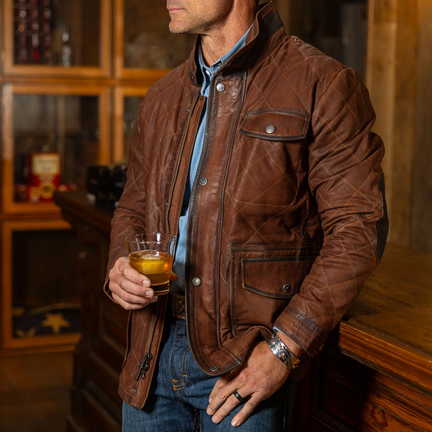 Sedona Waxed Goat Suede Leather Jacket