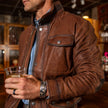 Sedona Waxed Goat Suede Leather Jacket