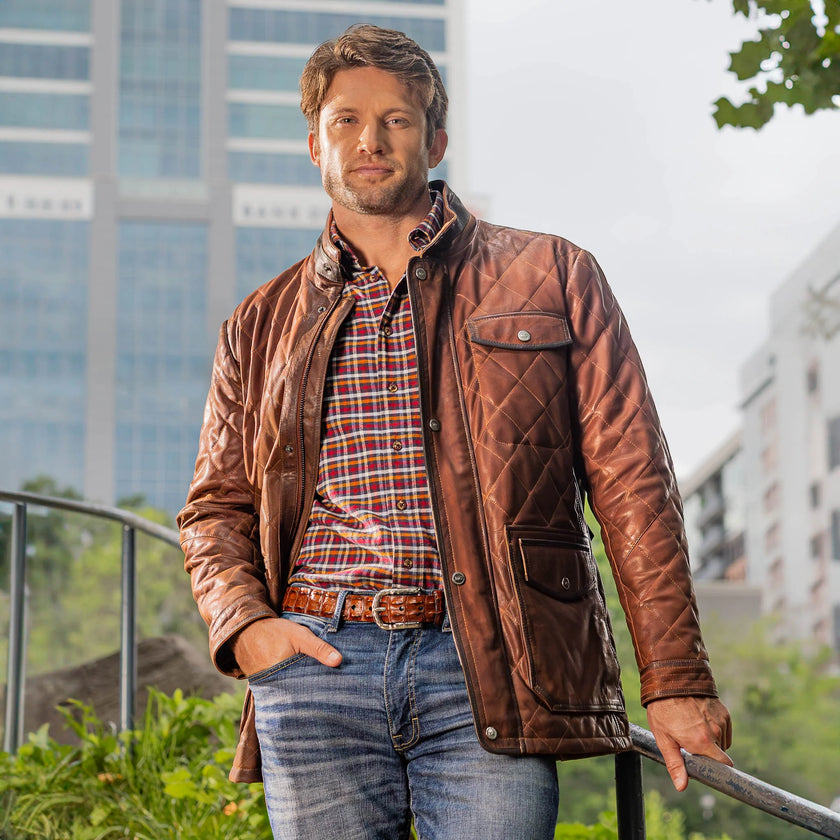 Sedona Waxed Goat Suede Leather Jacket