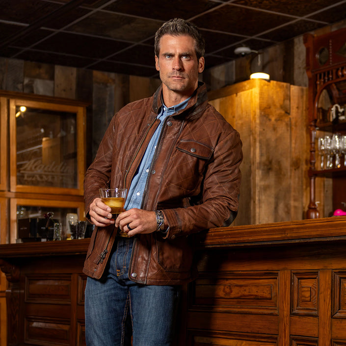 Sedona Waxed Goat Suede Leather Jacket