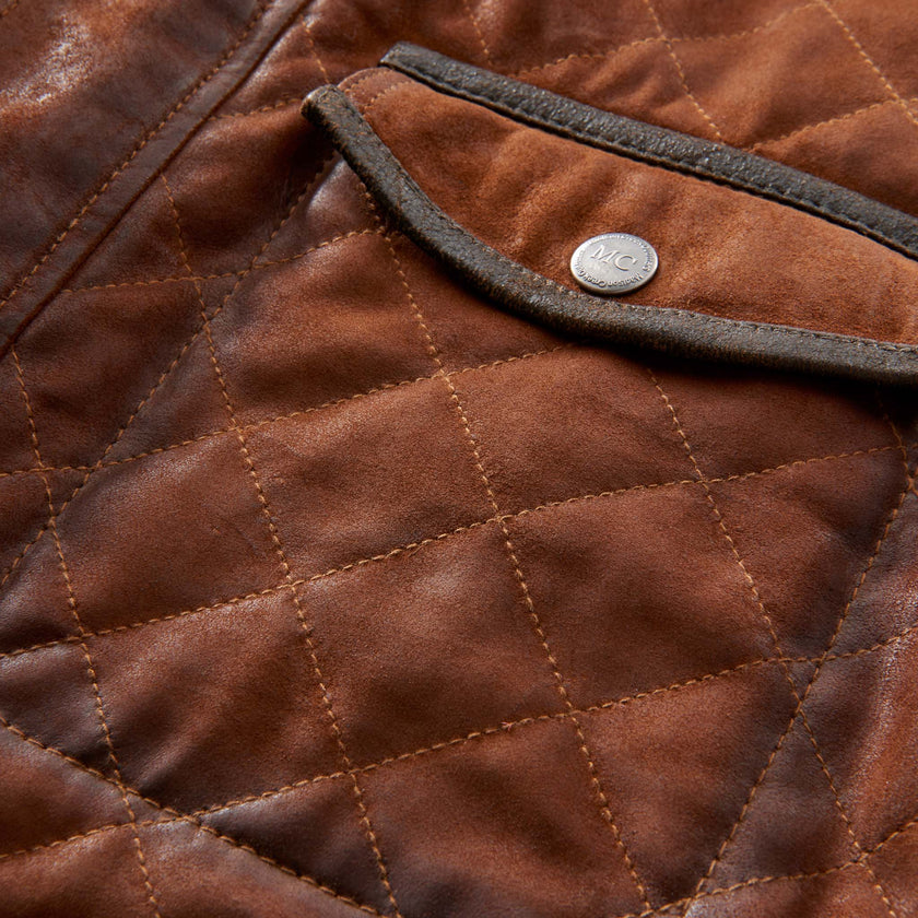 Sedona Waxed Goat Suede Leather Jacket