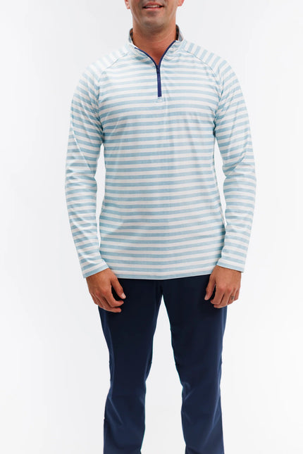 Lagoon Stripe 1/4 Zip