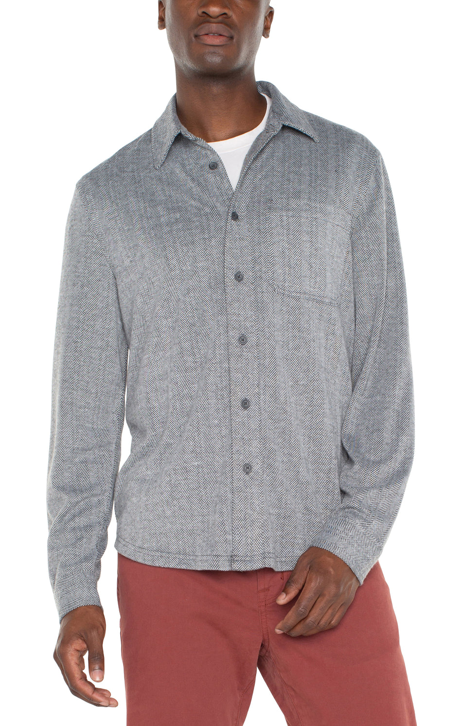 Knit Button Up Shirt