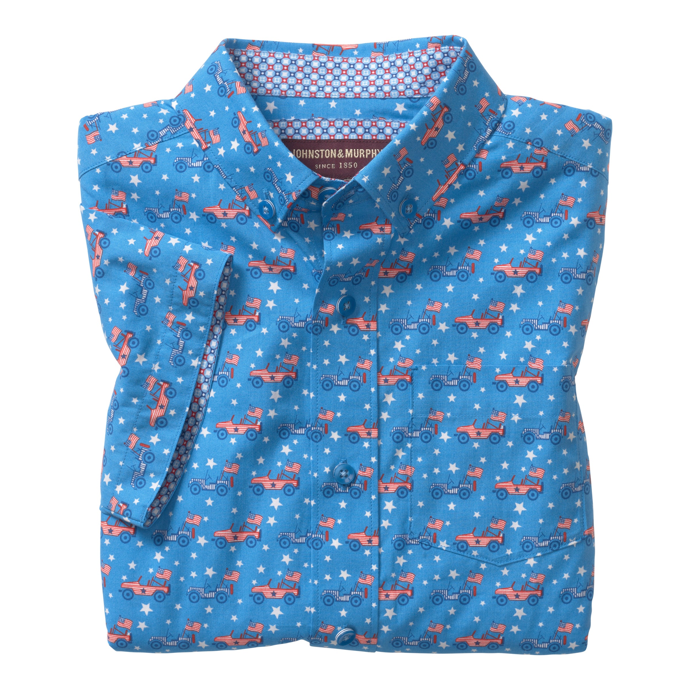 Boys Patriotic Button Down Shirt