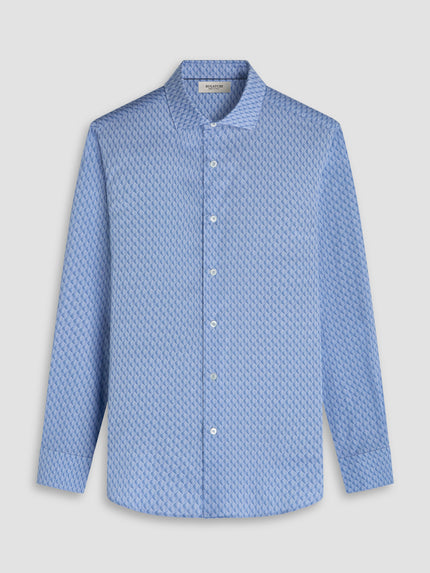 Blue Axel Woven Shaped Shirt