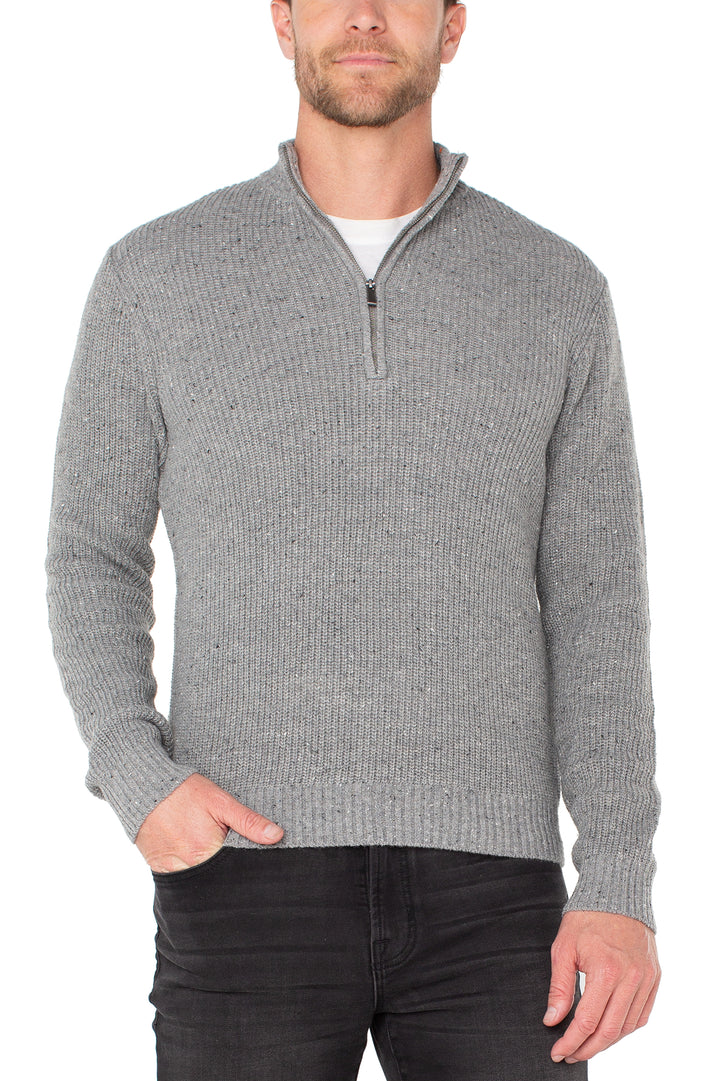 Donegal Ribbed 1/4 Zip Sweater